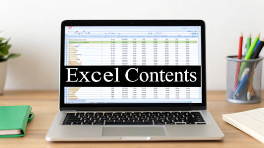 Create a Table of Contents in Excel Quickly & Easily