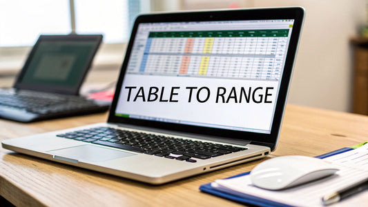 Convert Table to Range in Excel: Easy Step-by-Step Guide
