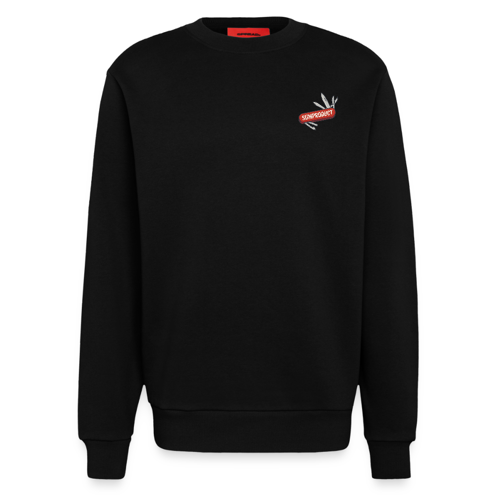 Heavyweight SUMPRODUCT Swiss Army Long Sleeve – Excel Gift Shirt for Data Pros - SOLID BLACK