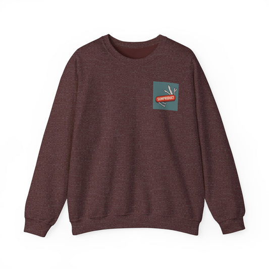Excel gift sweatshirt in heather sport dark maroon with SUMPRODUCT logo — ideal for data analysts and spreadsheet pros