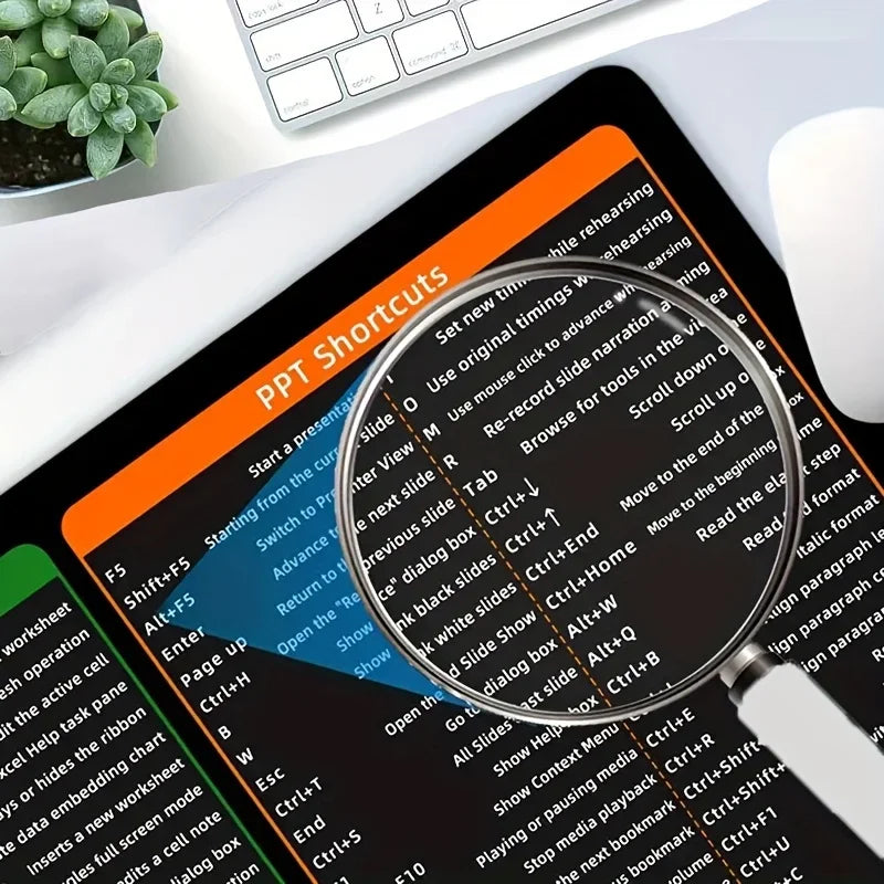 Windows Shortcuts Mouse Pad – Office Software Guide for Word, Excel & PP