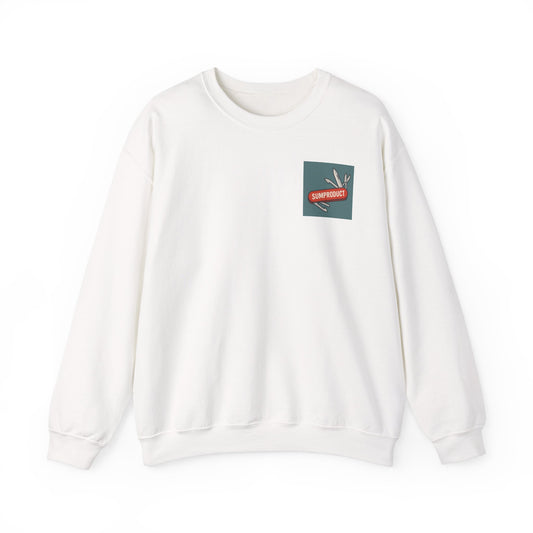Excel gift sweatshirt in white with SUMPRODUCT Swiss Army knife logo — perfect for spreadsheet professionals